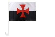 Kreuzritter Kreuz Autofahne