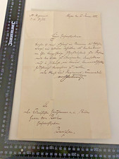 Urkunde Brief des 58 Regiment