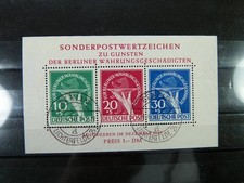 1949, Berlin, Block Nr. 1, Original mit falscher Poststempeln.