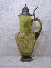 Antike Grünglas Karaffe Kanne