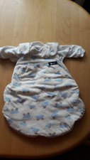 Alvi® Babyschlafsack Baby-Mäxchen® 2tlg. Wolken-Bärchen Gr. 50/ 56