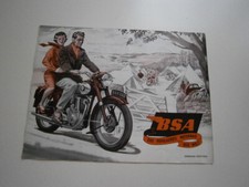 BSA Motorrad, mehrere Modelle, Seltener originaler Prospekt von 1954, deutsch