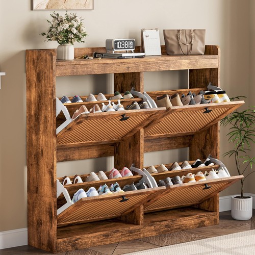 Holz schuhschrank mit - holz, 4
