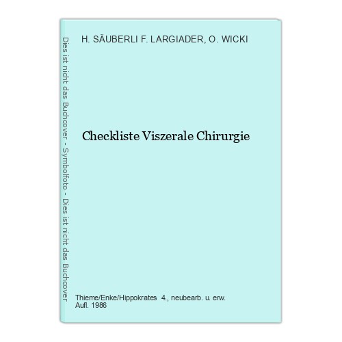 Checkliste viszerale chirurgie - checkliste,