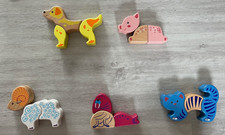 WUMBA - 5 magnetische Tiere mit austauschbaren Blöcken - gebraucht/bespielt