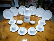 KPM Berlin Kaffeeservice 6 Per Griemert Schütz Kreis Teller Espresso Weiß