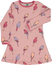 SMAFOLK Kleid allover Vogel