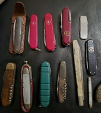 Konvolut 13 Taschenmesser - vom Multifunktion - Schweizer - Handtaschen - Messer