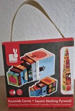 Janod Viereckige Pyramide - Kleinkinder Spielzeug TOP 