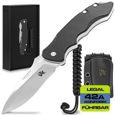 Gebraucht: Wolfgangs FEROX Zweihandmesser Klappmesser D2-Stahl Kydex Holster