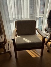 Massiv Holz Teak Sessel