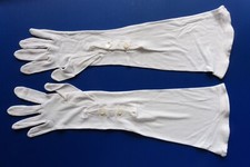 Weiße Brauthandschuhe von 1937,  Länge ca. 40 cm   schmal