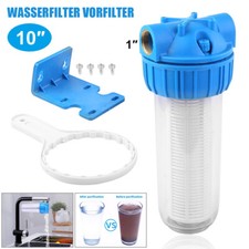 10" Wasserfilter Filtergehäuse Vorfilter System Garten Hauswasser Pumpe Filter