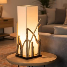 Lampe Tischlampe aus Holz