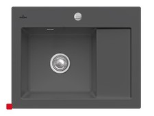 Villeroy&Boch Subway 45 Compact - 331202i4 Graphit Keramikspüle inkl. Hahnlöcher