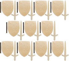 10x Ritterschild mit Schlaufe