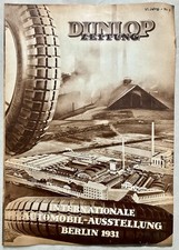 1931 Dunlop Zeitung VI. Jahrgang - Nr.2 Auto & Motorrad Original Dachbodenfund!