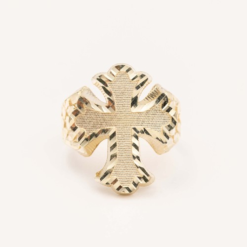 Ring 10k gelbgold - 10k, cross