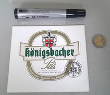Königsbacher Bier Werbeaufkleber / Sticker
