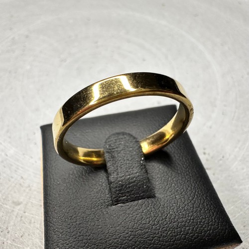Vergoldeter ring schlicht - vergoldeter,