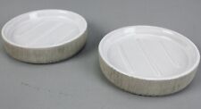 Versa 2 Stk. Bad-Set Seifenschale 11cm Keramik Betonoptik Seifenablage B10-VS