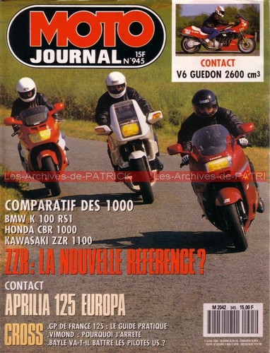 Motorrad journal 945 bmw k100 - journal,