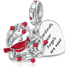 Charm herz silber rose - herz,