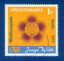 (pl)- DDR Spendenmarke mit Frankaturkraft Nr. 1  gestempelt