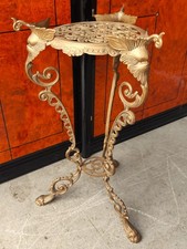 Blumentisch Beistelltisch Postament filigran aus Messing