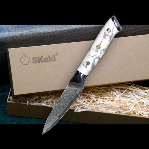 Damast gemüsemesser - damast, cm