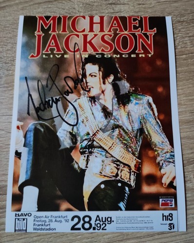 Autogramm von michael jackson - von,