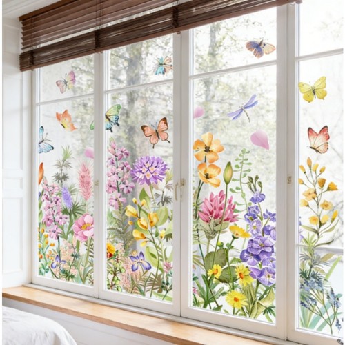 Schmetterling aufkleber haus - schmetterling,
