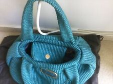 NANNINI - Extravagante Damenhandtasche - Handbag, leicht, sommerlich - blaugrün