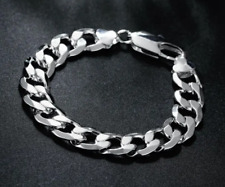 Armband Armkette Panzerarmband 925 Silber Plattiert Damen Herren Schmuck