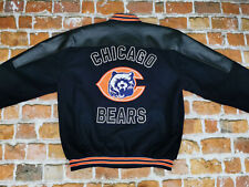 *CHICAGO BEARS VINTAGE USA COLLEGEJACKE*MLB*SCHWARZ*BASEBALL*GR: XL*TIP TOP