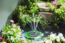 Solar Fontaine Seerose Solar-Wasserspiel für den Teich Wasserspiel Wasser Spiel