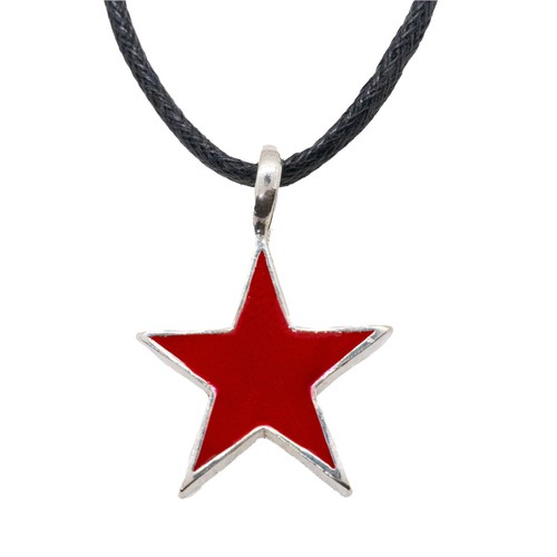 Schwarz stern anhänger - schwarz, 925