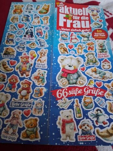 Stickerbogen aus zeitschriften - aus,