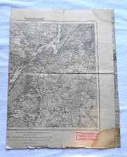 Landkarte Brandenburg Havel Nachlass Flieger von Cossel HOCH INTERESSANT