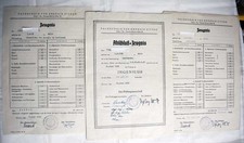 Ingenieur Abschluß-Zeugnis / Zeugnisse Fachschule für Energie  Zittau 1953- 1955