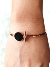 Federarmreif Gold Schwarz