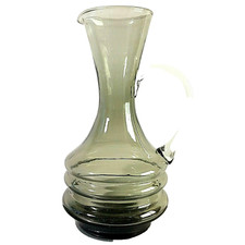 RAUCHGLAS Vase Glasvase 50er