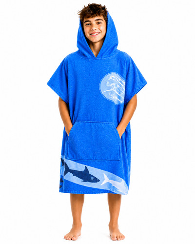 Kinder badeponcho baumwolle - badeponcho,