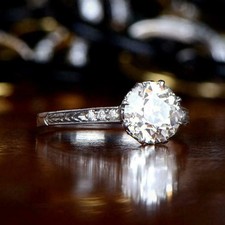 Massiver 14 K Weißgold 2,10