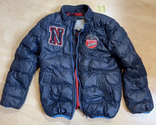 Kinder Jungen Jacke Gr. 128, Warm für Herbst Winter blau