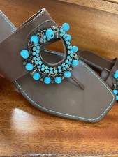 Verzierte Leder Zehentrenner