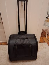 Hunde oder Katzen Trolley Transportbox auf Rollen für die Reise