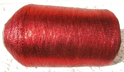 460 lurex metallgarn - g, rot