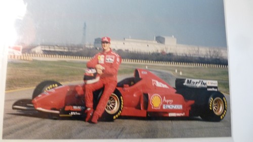 Ein farbfoto schumacher - farbfoto, mit