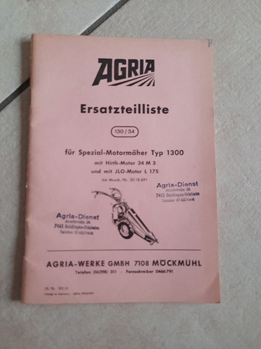 Agria spezial motormäher - motormäher, typ
